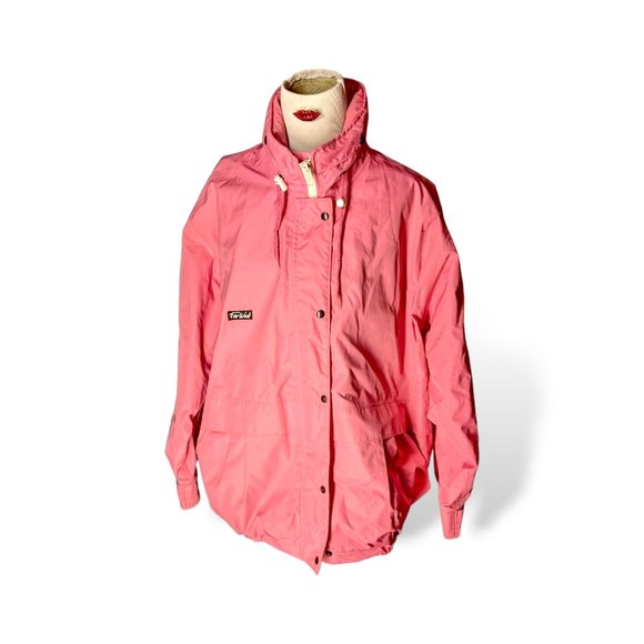Vintage Pink FarWest XL Spring Jacket with Hide-a-Way Hood - Picture 1 of 9